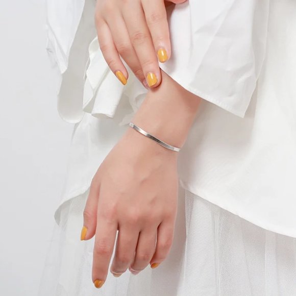 2pc Bundle 22 Inch Herringbone Necklace and Bracelet Combo - Picture 7 of 9